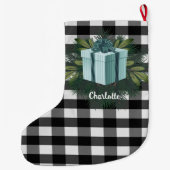Buffel Plaid Kerstcadeau | BLAUWGROEN Grote Kerstsok (Achterkant)