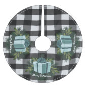 Buffel Plaid Kerstcadeau | BLAUWGROEN Kerstboom Rok (Voorkant)