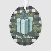 Buffel Plaid Kerstcadeau | BLAUWGROEN Ornament (voorkant)