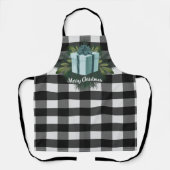 Buffel Plaid Kerstcadeau | BLAUWGROEN Schort (Voorkant)