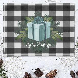 Buffel Plaid Kerstcadeau Blauwgroen vakantie Theedoek