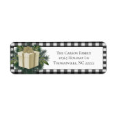 Buffel Plaid Kerstcadeau | Goud Etiket (Voorkant)