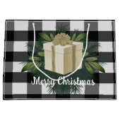 Buffel Plaid Kerstcadeau | Goud Groot Cadeauzakje (Voorkant)