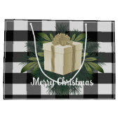 Buffel Plaid Kerstcadeau | Goud Groot Cadeauzakje (Achterkant)