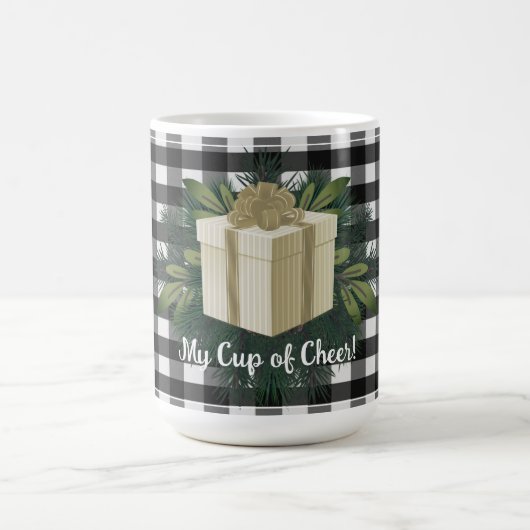 Buffel Plaid Kerstcadeau | Goud Koffiemok (Center)