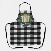 Buffel Plaid Kerstcadeau | Goud Schort (Voorkant)