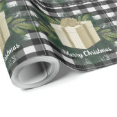 Buffel Plaid Kerstcadeau | Gouden Kerstmis Cadeaupapier (Rol Hoek)