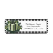 Buffel Plaid Kerstcadeau | Groen Etiket (Voorkant)