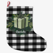 Buffel Plaid Kerstcadeau | Groen Grote Kerstsok (Voorkant)