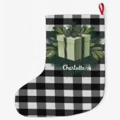 Buffel Plaid Kerstcadeau | Groen Grote Kerstsok (Achterkant)