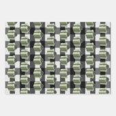 Buffel Plaid Kerstcadeau | Groen Inpakpapier Vel (Voorkant 2)