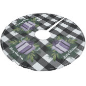 Buffel Plaid Kerstcadeau | PAARSE Kerstboom Rok (Gekanteld)