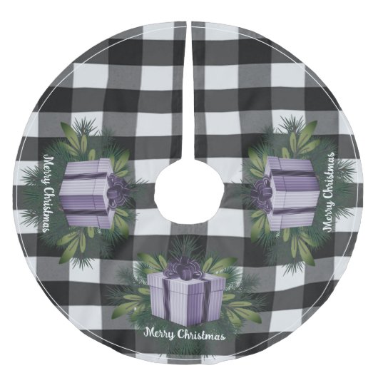 Buffel Plaid Kerstcadeau | PAARSE Kerstboom Rok (Voorkant)