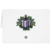 Buffel Plaid Kerstcadeau | Paarse vakantie (Achterkant Horizontaal)