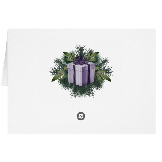 Buffel Plaid Kerstcadeau | Paarse vakantie (Achterkant Horizontaal)