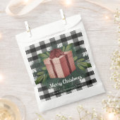 Buffel Plaid Kerstcadeau | Rode gunsttas Bedankzakje (Geknipt)