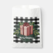 Buffel Plaid Kerstcadeau | Rode gunsttas Bedankzakje (Voorkant)
