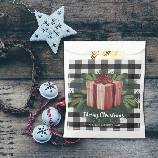 Buffel Plaid Kerstcadeau | Rode gunsttas Bedankzakje