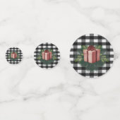 Buffel Plaid Kerstcadeau | Rood Confetti (Achterkanten)