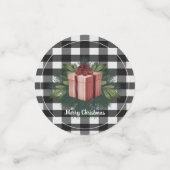 Buffel Plaid Kerstcadeau | Rood Confetti (Kleine voorkant)