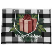 Buffel Plaid Kerstcadeau | Rood Groot Cadeauzakje (Voorkant)