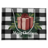 Buffel Plaid Kerstcadeau | Rood Groot Cadeauzakje (Achterkant)