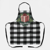 Buffel Plaid Kerstcadeau | Rood Schort (Voorkant)