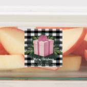 Buffel Plaid Kerstcadeau | Roze Vakantie Labels (Aangebracht)