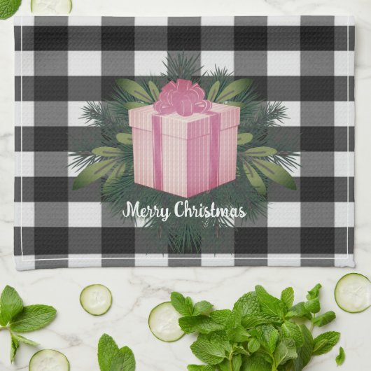 Buffel Plaid Kerstcadeau | Roze Vakantie Theedoek (Gevouwen)