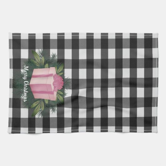 Buffel Plaid Kerstcadeau | Roze Vakantie Theedoek (Horizontaal)