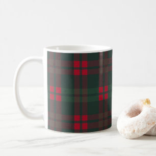 Buffel Plaid Kerstpatroon Groen Rood Zwart Koffiemok