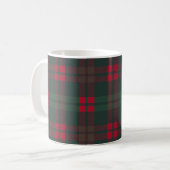 Buffel Plaid Kerstpatroon Groen Rood Zwart Koffiemok (Voorkant links)