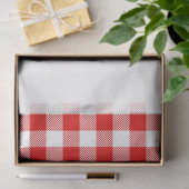 Buffel Plaid Kerstvakantie Two Tone Red Green Tissuepapier (Geschenk)