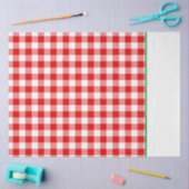 Buffel Plaid Kerstvakantie Two Tone Red Green Tissuepapier (Craft)