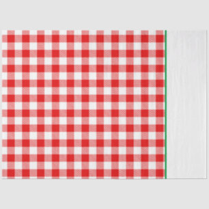Buffel Plaid Kerstvakantie Two Tone Red Green Tissuepapier