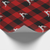 Buffel Plaid Lomberjack Kerst Herten Zilver Cadeaupapier (Hoek)