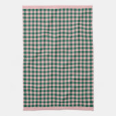 Buffel Plaid Moderne Vakantie Groen & Roze Theedoek (Verticaal)