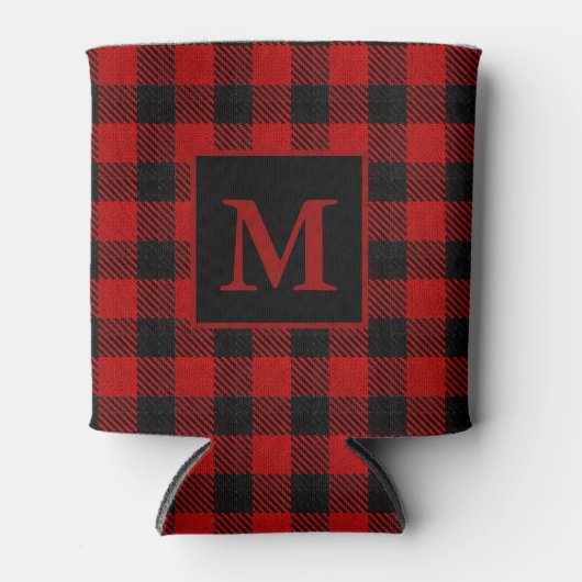Buffel Plaid Monogrammed Koelbox Blikjeskoeler (Voorkant)