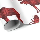 Buffel Plaid Moose Rustiek Land Bos Cadeaupapier (Rol Hoek)
