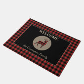Buffel Plaid Patroon Buck Herten Welkom Deurmat (Schuin)