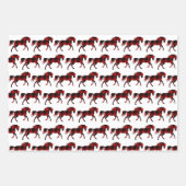 Buffel Plaid Rode Kerstmis Dieren Lumberjack Inpakpapier Vel (Voorkant)