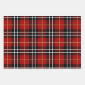 Buffel Plaid Rode Kerstmis Land houthakker Inpakpapier Vel (Voorkant 3)
