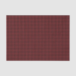Buffel Plaid Rood Zwart Check Land Lumberjack Tissuepapier