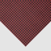 Buffel Plaid Rood Zwart Check Land Lumberjack Tissuepapier (Detail)