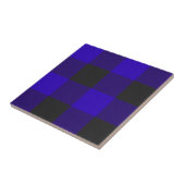 Buffel Plaid Royal Blue Tartan Plaid Patroon Tegeltje (Zijkant)