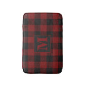 Buffel Plaid Rustiek Land Monogram Badmat (Voorkant Verticaal)
