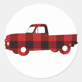 Buffel Plaid Truck | Ronde Stickers