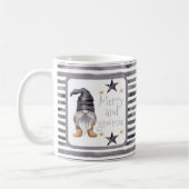 Buffel Plaid Winter Waterverf Gnome Kerst Koffiemok (Links)