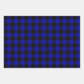 Buffel Plaid Zwart en rood, groen en blauw Inpakpapier Vel (Voorkant 3)