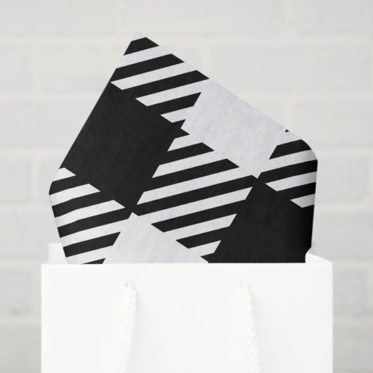 Buffel Plaid Zwart Wit Klassiek Chique Tijdloos Tissuepapier (Cadeauzakje)